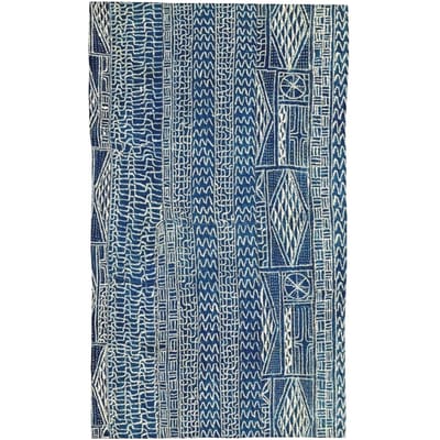 Ndop Cameroun Textile Ouest-Africain Serviette Visage Douce Séchage Rapide Piscine Bain Serviettes Coton Absorbantes W140*H180(CM)
