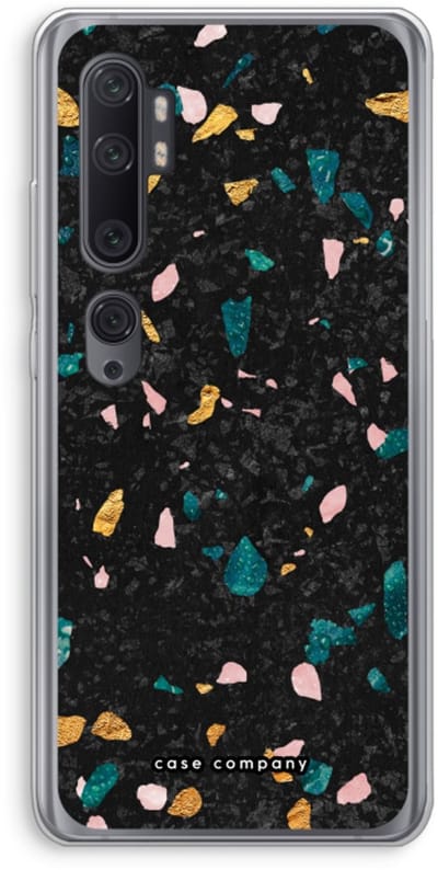 Case Company® - Hoesje geschikt voor Xiaomi Mi Note 10 Pro hoesje - Terrazzo N°10 - Soft Cover Telefoonhoesje - Bescherming aan alle Kanten en Schermrand