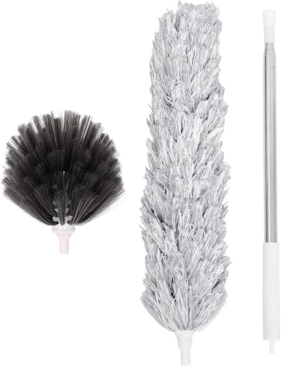 Stofdoek Reinigingsset - Plumeau Stoffer - Hoog Reinigen - Telescopische Handgreep - 245 cm Lengte - Diverse Kleuren