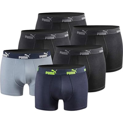 Puma Everyday Comfort Cotton Stretch Boxershorts Heren (6-pack) - Maat S