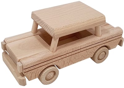 Trabant - Houten speelgoed auto - Speelgoed - Auto - Decoratie - Kinderkamer - Trabant