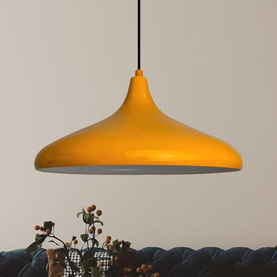 Hanglamp Metaal Industriële Plafondlamp E27 Design Lampen Verstelbare - Geel Vintage voor Slaapkamer Woonkamer Eetkamer