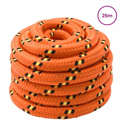 vidaXL - Boottouw - 4 - mm - 25 - m - Oranje