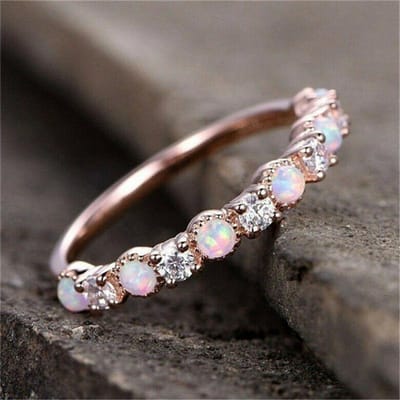 Diamanten Roségouden Ring Dames Veelzijdige Temperament Ring Vakantiecadeau No. 10