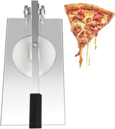 Pizzadeegpersmachine - Deegroller - Bakken - Verstelbare dikte - 16 cm - Zilver
