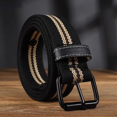 Heren Canvas Riem Casual Retro Damesriem Outdoor Sportriem Met Jeans Riem Ademend Lichtgewicht Oogjesriem Voor Mannen Vrouwen 120cm