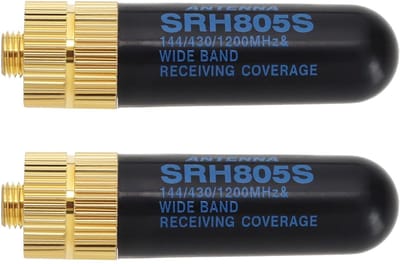 Allecto 2PCS Antenne - Dual Band Antenne - Verbeterde connectiviteit - Zwart - SMA-F Vrouwelijk - Geschikt voor Baofeng radio's - Compact ...