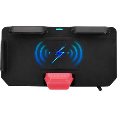 Support de Navigation pour téléphone portable pour moto, charge sans fil avec deux Ports USB de remplacement noir