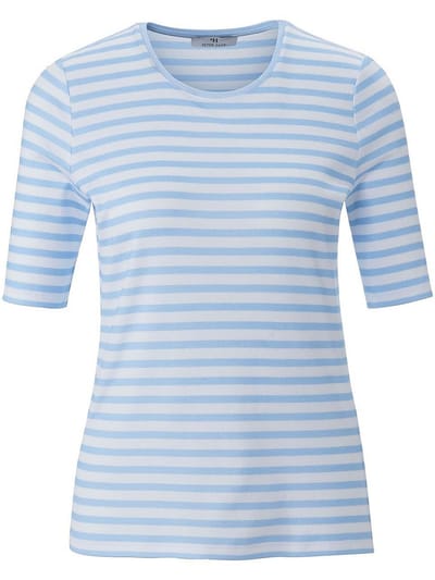 Shirt in set 2 100% katoen ronde hals Van Peter Hahn wit