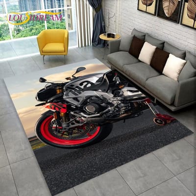 HD Aprilia Racing Motorfiets Logo Tapijt Vloerkleed voor Thuis Woonkamer Slaapkamer Bank Deurmat Decor, kinderkamer Vloerkleed Antislip Vloermat 3D 70x100cm