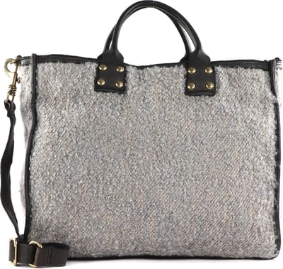 CAMPOMAGGI Schoudertas Shopper Shopping Bag Naturale + Oro + T / Grigio Grijs