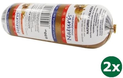 2x650 gr Naturis houdbaar kalkoen hondenvoer