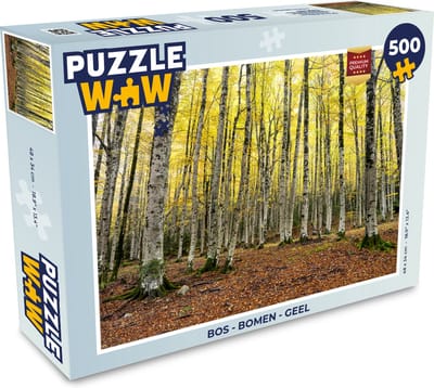 Puzzel Bos - Bomen - Geel - Legpuzzel - Puzzel 500 stukjes