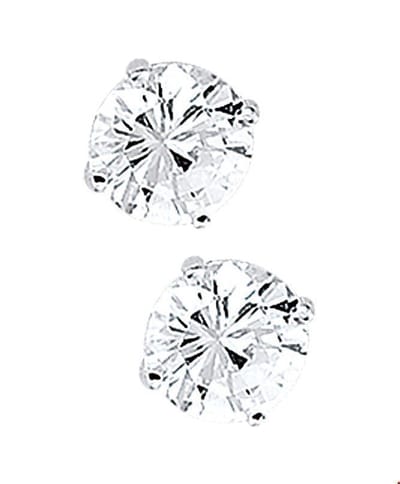 TFT Oorknoppen Zirkonia Zilver Glanzend 8mm
