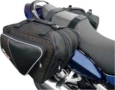 Paire de sacoches cavalières en textile Gears modèle Sport Tour pour moto Neuf