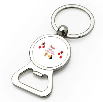 Akyol - kerst merry christmas met eigen naam flesopener - Kerstmis - kerst beker - winter - kerst - christmas - kerst cadeau - 9 bij 3 cm