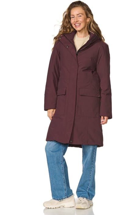 Happy Rainy Days Lange Regenjas Dames Aspen Burgandy