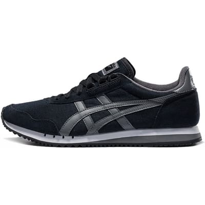 Onitsuka Tiger Dualio Stof Suède Dagelijks Comfort Schokabsorptie Slipvast Slijtvast Lage Top Casual Schoenen Unisex Casual Schoenen D631N-9011 37.5 black