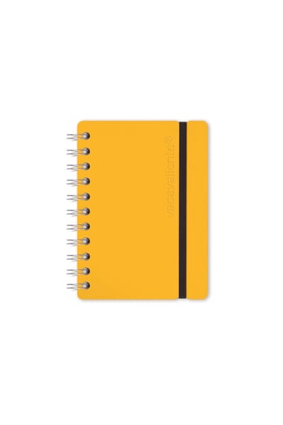 Vacavaliente - Notitieboek A6 - Gerecycled Leer - Geel