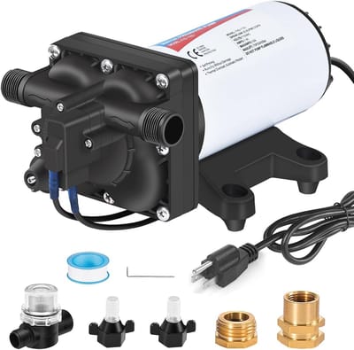 Elektrische waterdrukpomp 110 V AC - 5,5 GPM en 70 PSI voor tuin en auto-irrigatie