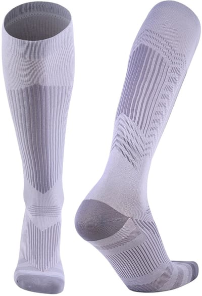 KANGKA Compressiekousen 20-30 mmHg maat XXL – Hardloopsokken, Wandelsokken & Steunkousen met Reflecterend Effect