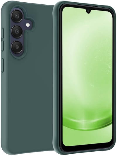 Hoesje Geschikt voor Samsung Galaxy A26 - Sterk & Shockproof - Hoes Cover - Siliconen Case - Donkergroen