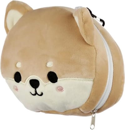 Kawaii Plushie Shiba reiskussen met slaapmasker - Releaxeazz