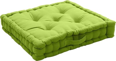 Vloerkussen 50 x 50 cm met Handvat in Anijsgroen - 100% Katoen