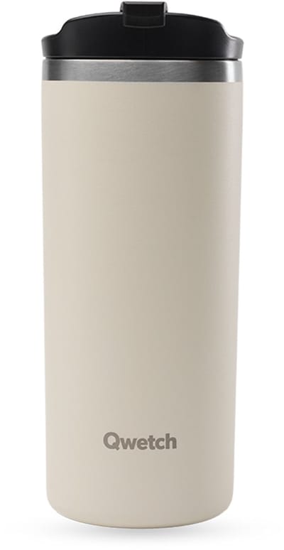 Qwetch Travel mug Geïsoleerd - Matt Zand