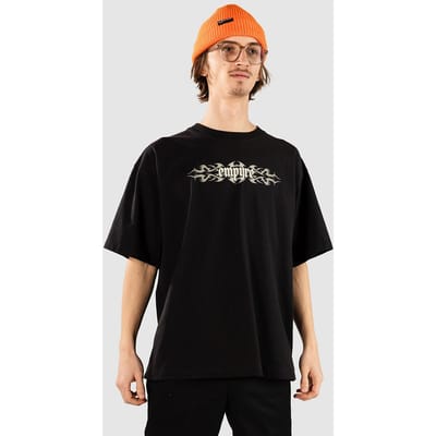 Empyre Into Nation Cropped T-Shirt zwart
