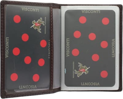 Creditcard Houder - Kaarthouder Portemonnee - Compact Opbergen - Zacht Leer Inzetstuk - 7x10x0.5 cm - Bruin