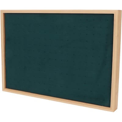 Oorbellenbakje Flanel Hout 216 Gaten Lichtgewicht Elegante Luxe Sieraden Opbergdoos Groen white