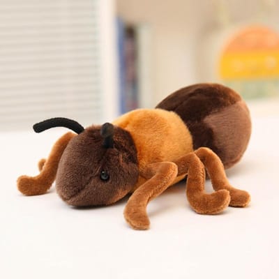 1 Stuks 18cm Schattig Mieren Pluche Speelgoed Simulatie Mier Pluche Pop Gevuld Zacht Dier Speelgoed Kamer Decoratie Kinder Verjaardagscadeau black