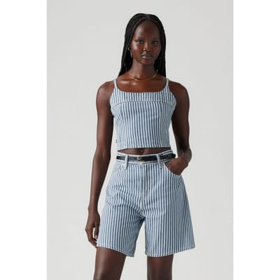 Levi's Jadine Denim Cami Tank Mischa Stripe Taglia: L | Canottiere Outlet | Donna | Blu
