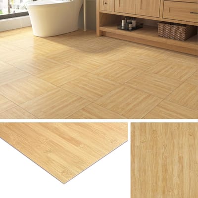 Peel en Stick Vloertegels met Houtlook - Zelfklevende Vinyl Tegels voor Badkamer en Keuken, 30 x 30 cm, 4 Stuks, Ideaal voor Hal en Woonkamer