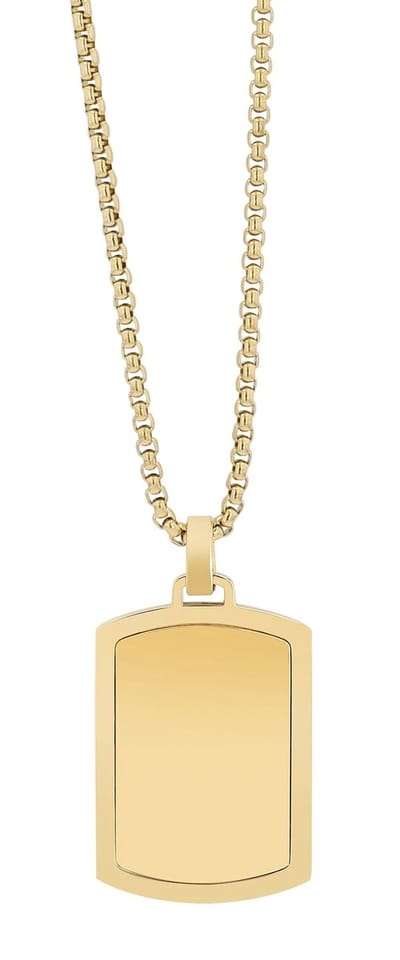 AKZENT Akzent herenketting met hanger Nassim, duurzaam