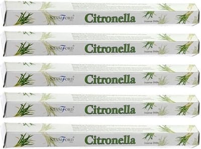 Stamford wierook citroen geur - 100x wierook stokjes - citronella