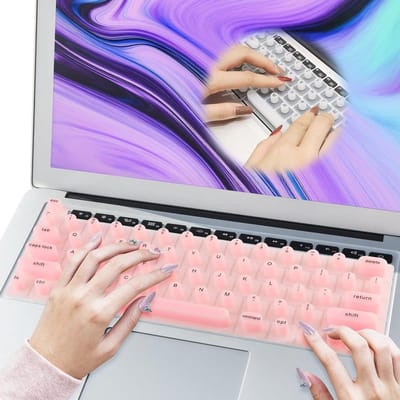 Siliconen Toetsenbordhoes voor Lange Nagels - Bescherming en Comfort