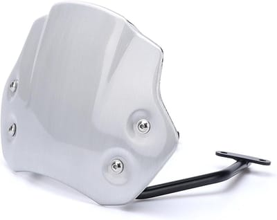 Motorfiets Voorruit - Windscherm Deflector - Comfortabel Rijden - Hoge Hardheid ABS - Niet Gespecificeerd - Zilver