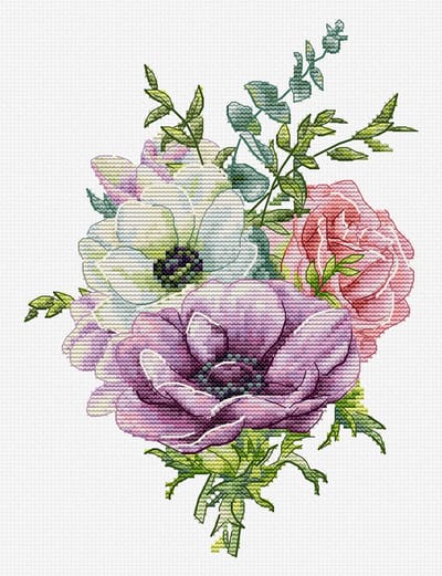 Luca-S Anemone borduurpakket B7017
