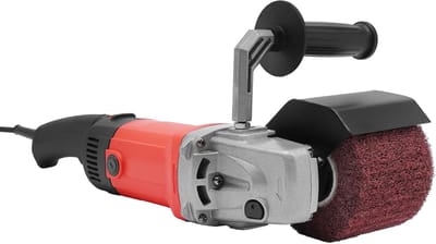 Satijnmachine - Metaalbewerker - Oppervlakken Bewerken - Instelbaar Toerental - 1580 Watt - Rood/Zwart