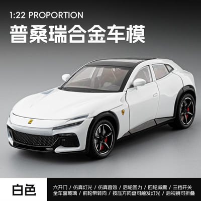 1:22 Purosangue Fvu Legering Auto Model Diecast Metaal Speelgoed Voertuigen Auto Model Geluid Licht Simulatie Verzameling Cadeau