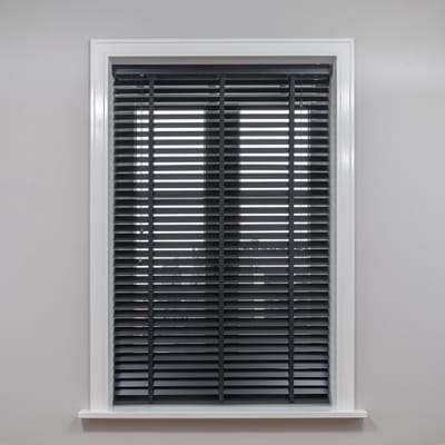 Dutchblinds® Houten Jaloezieën - 50mm - Zwart - 80 x 175 cm - Breedtematen van 40 t/m 300 cm