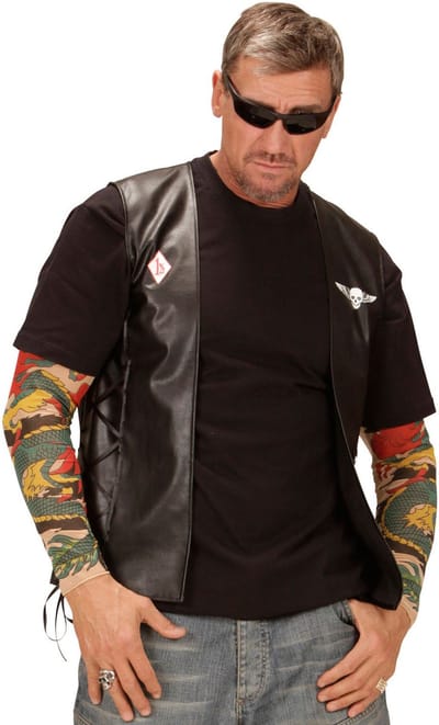 Bikervest Outlaw lederlook