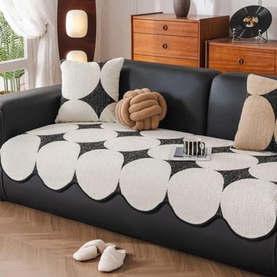 Bankhoezen Tapijt Bankhoezen Modulaire Bank Furry Antislip Bankhoes Meubels Bescherm Irregulariteit Kussen Tapijt 90x90cm
