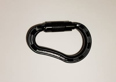 Lanex AZ019T; Aluminium karabijnhaak Triact Lock - zwart