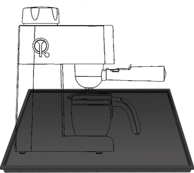 Volautomatische koffiemachine met Barista accessoires en siliconen mat - Antislip onderlegger voor keuken en eetkamer