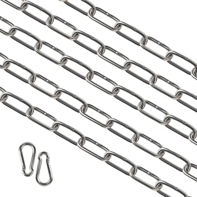 10 Meter Roestvrijstalen Ketting 3mm met Karabijnhaken - Sterk en Veelzijdig