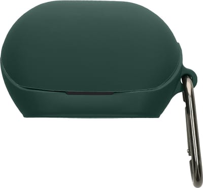 kwmobile cover voor oordopjes case - geschikt voor JBL Soundgear Clips - Trendy beschermhoes draadloze oordopjes in donkergroen