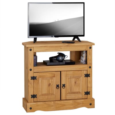 Mexico TV-kast SALSA 85 cm van massief hout - naturel